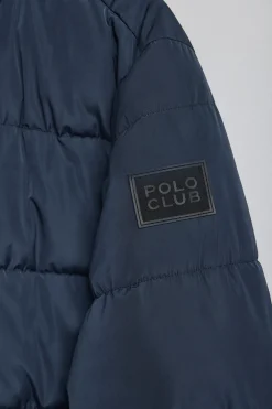 Chaqueta Brooklyn acolchada azul marino con detalle en la manga