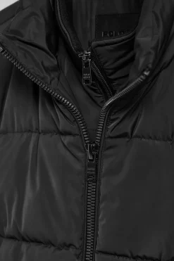 Chaqueta Brooklyn acolchada negra con detalle en la manga
