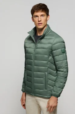 Chaqueta Cabo ultralight verde con logotipo