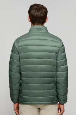 Chaqueta Cabo ultralight verde con logotipo