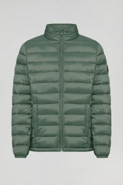 Chaqueta Cabo ultralight verde con logotipo