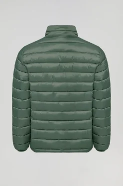 Chaqueta Cabo ultralight verde con logotipo