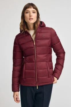 Chaqueta Cara Ultralight granate con logo Polo Club