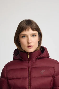 Chaqueta Cara Ultralight granate con logo Polo Club