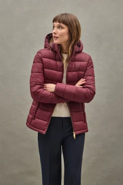 Chaqueta Cara Ultralight granate con logo Polo Club