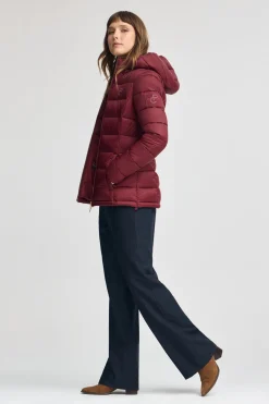 Chaqueta Cara Ultralight granate con logo Polo Club