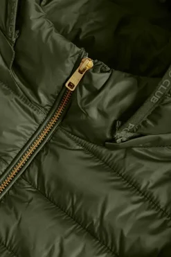 Chaqueta Charles ultralight verde con capucha y logotipo Polo Club