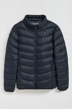 Chaqueta Chase ultralight azul marino con parche Rigby Go