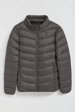 Chaqueta Chase ultralight gris oscuro con parche Rigby Go