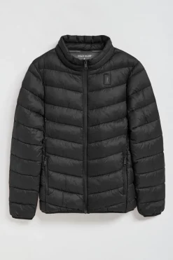 Chaqueta Chase ultralight negra con parche Rigby Go