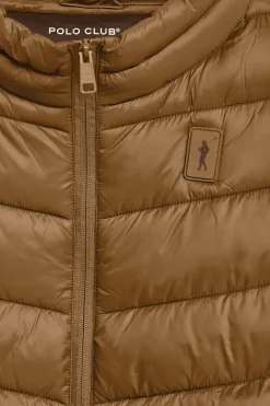 Chaqueta Chase ultralight color camel con parche Rigby Go