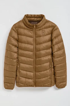 Chaqueta Chase ultralight color camel con parche Rigby Go