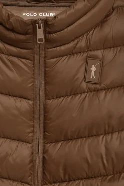 Chaqueta Chase ultralight marrón con parche Rigby Go