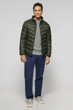 Chaqueta Chase ultralight verde oscuro con parche Rigby Go