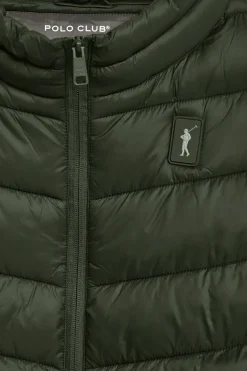 Chaqueta Chase ultralight verde oscuro con parche Rigby Go