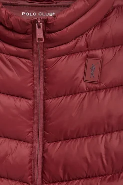 Chaqueta Chase ultralight color granate con parche Rigby Go