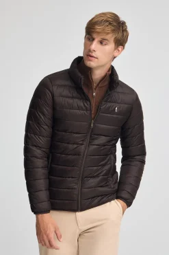 Chaqueta Chuck Embroidery chocolate oscuro con logo Rigby Go