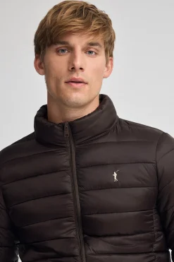 Chaqueta Chuck Embroidery chocolate oscuro con logo Rigby Go