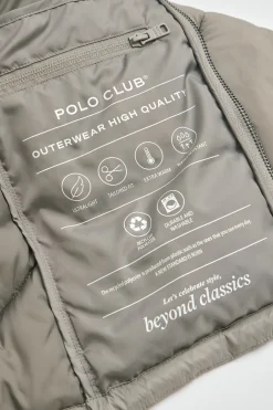 Chaqueta Ciro color piedra con logo Polo Club
