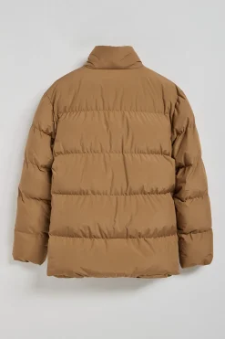 Chaqueta color camel Slope acolchada con detalles Polo Club