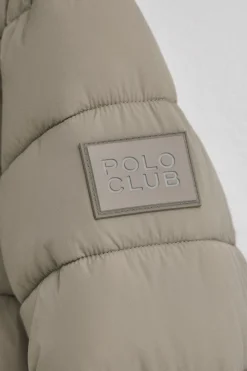 Chaqueta Comet color piedra con logo Polo Club