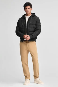 Chaqueta Comet negra con logo Polo Club