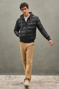 Chaqueta Comet negra con logo Polo Club