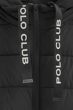 Chaqueta Comet negra con logo Polo Club