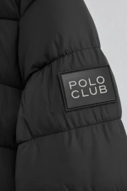 Chaqueta Comet negra con logo Polo Club