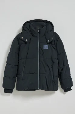 Chaqueta corta Artic azul de capucha fija y detalles Polo Club