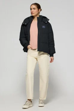 Chaqueta corta Artic azul de capucha fija y detalles Polo Club
