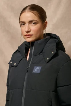 Chaqueta corta Artic azul de capucha fija y detalles Polo Club