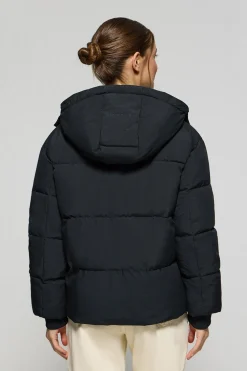 Chaqueta corta Artic azul de capucha fija y detalles Polo Club