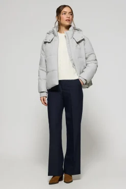 Chaqueta corta Artic gris de capucha fija y detalles Polo Club