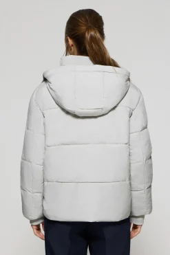 Chaqueta corta Artic gris de capucha fija y detalles Polo Club