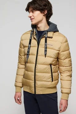 Chaqueta Dolomite acolchada color camel con parche Polo Club