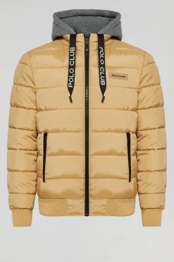 Chaqueta Dolomite acolchada color camel con parche Polo Club