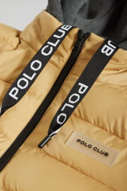 Chaqueta Dolomite acolchada color camel con parche Polo Club