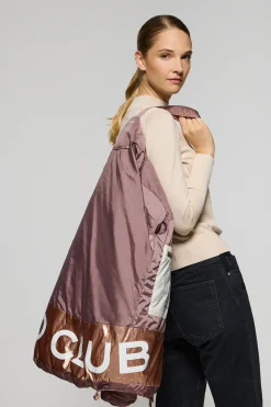 Chaqueta Ice acolchada rosa taupe de capucha fija y detalles Polo Club
