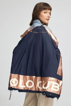 Chaqueta Ingrid azul marino con logo Polo Club