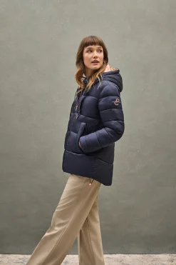 Chaqueta Ingrid azul marino con logo Polo Club