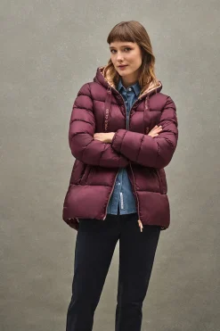 Chaqueta Ingrid color borgoña con logo Polo Club