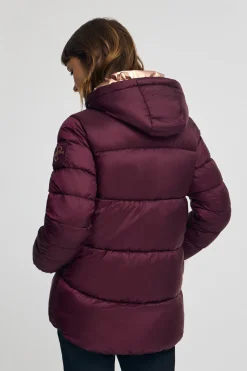 Chaqueta Ingrid color borgoña con logo Polo Club