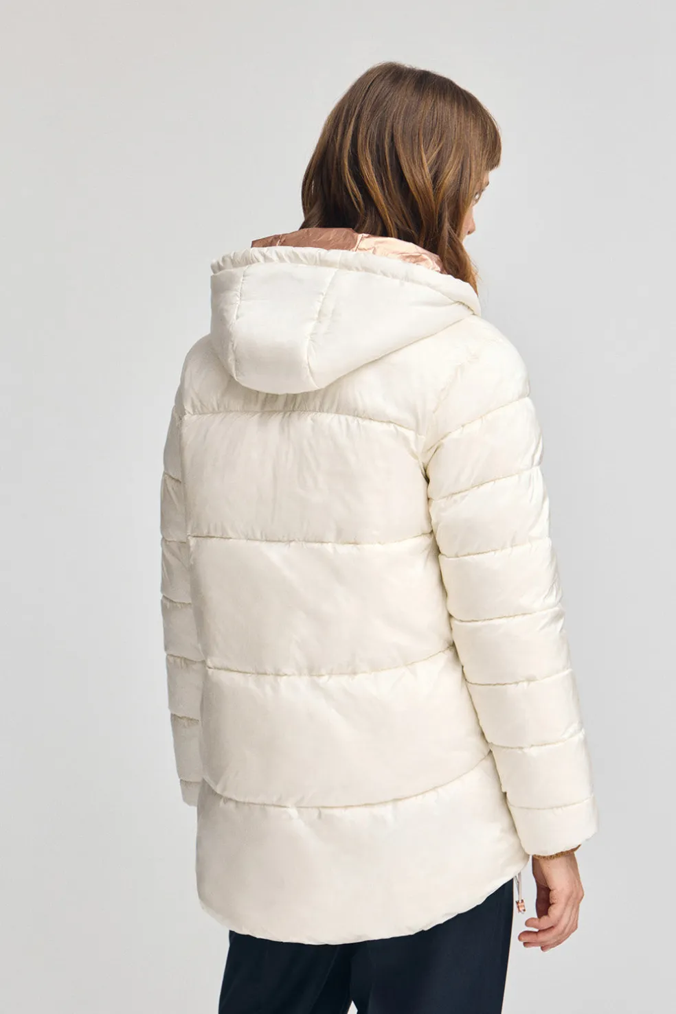 Chaqueta Ingrid color crudo con logo Polo Club