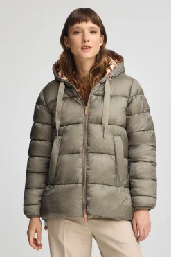 Chaqueta Ingrid verde militar con logo Polo Club