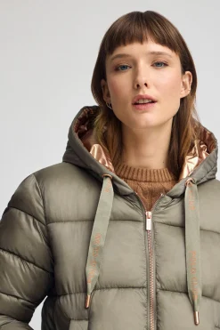 Chaqueta Ingrid verde militar con logo Polo Club
