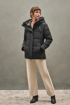 Chaqueta Iris negra con logo Polo Club