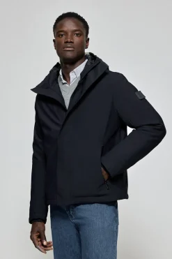 Chaqueta Mackey Jacket azul marino de capucha fija y detalles Polo Club