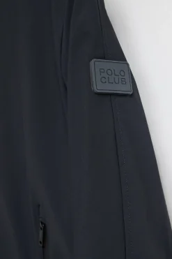 Chaqueta Mackey Jacket azul marino de capucha fija y detalles Polo Club