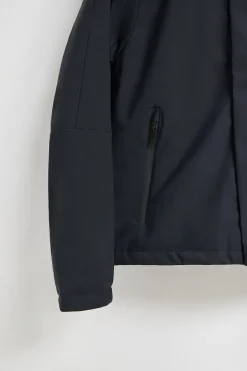 Chaqueta Mackey Jacket azul marino de capucha fija y detalles Polo Club